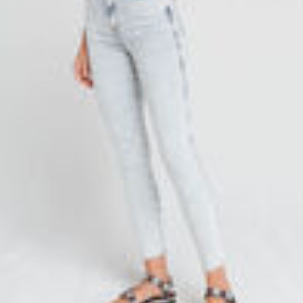 Free People Raw Edge High Rise Jeggings